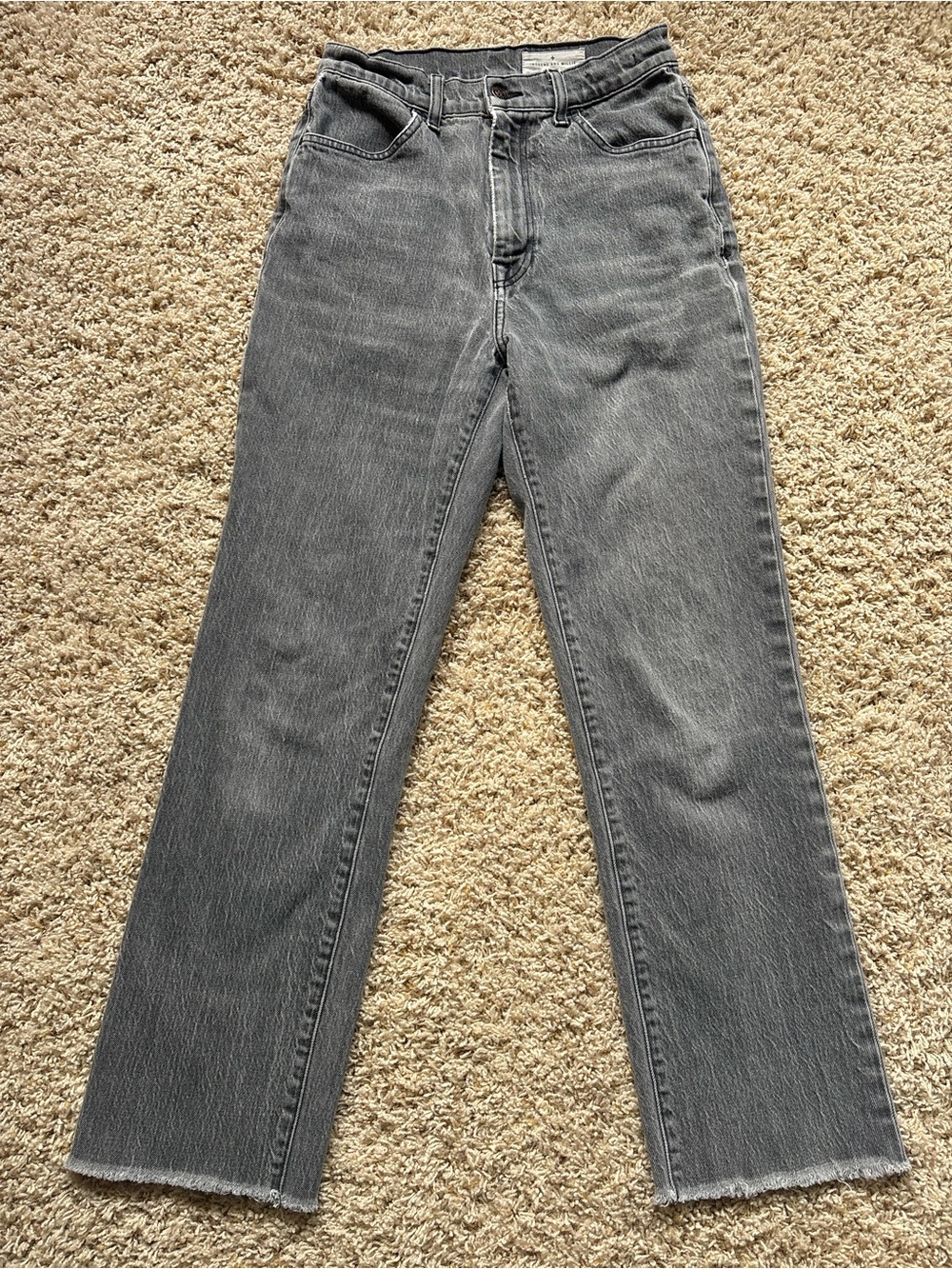 Imogene + Willie Sophie High-Rise Straight Leg Women's Jeans Gray Sz 28